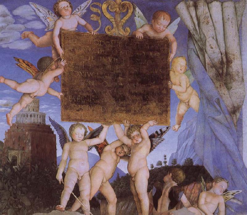 Putti Holding Dedicatory Tablet, Andrea Mantegna